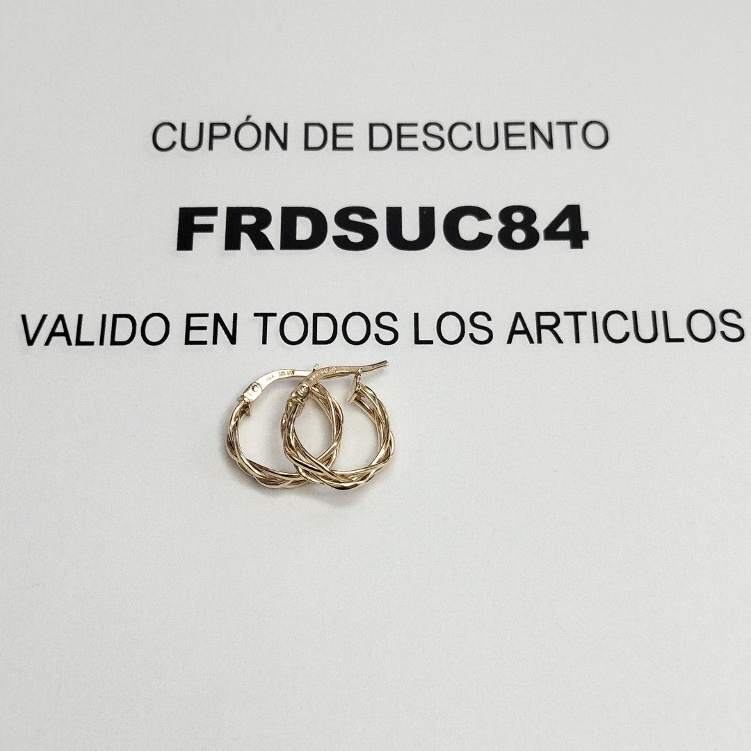 ARRACADAS ORO 14K 1.4 (NUEVO)
