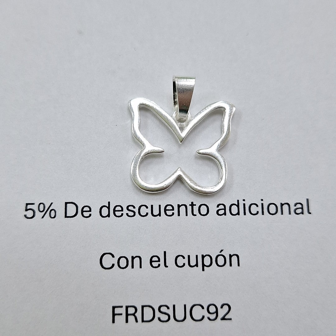 DIJE MARIPOSA PLATA .925 1.7 GR (NUEVO)