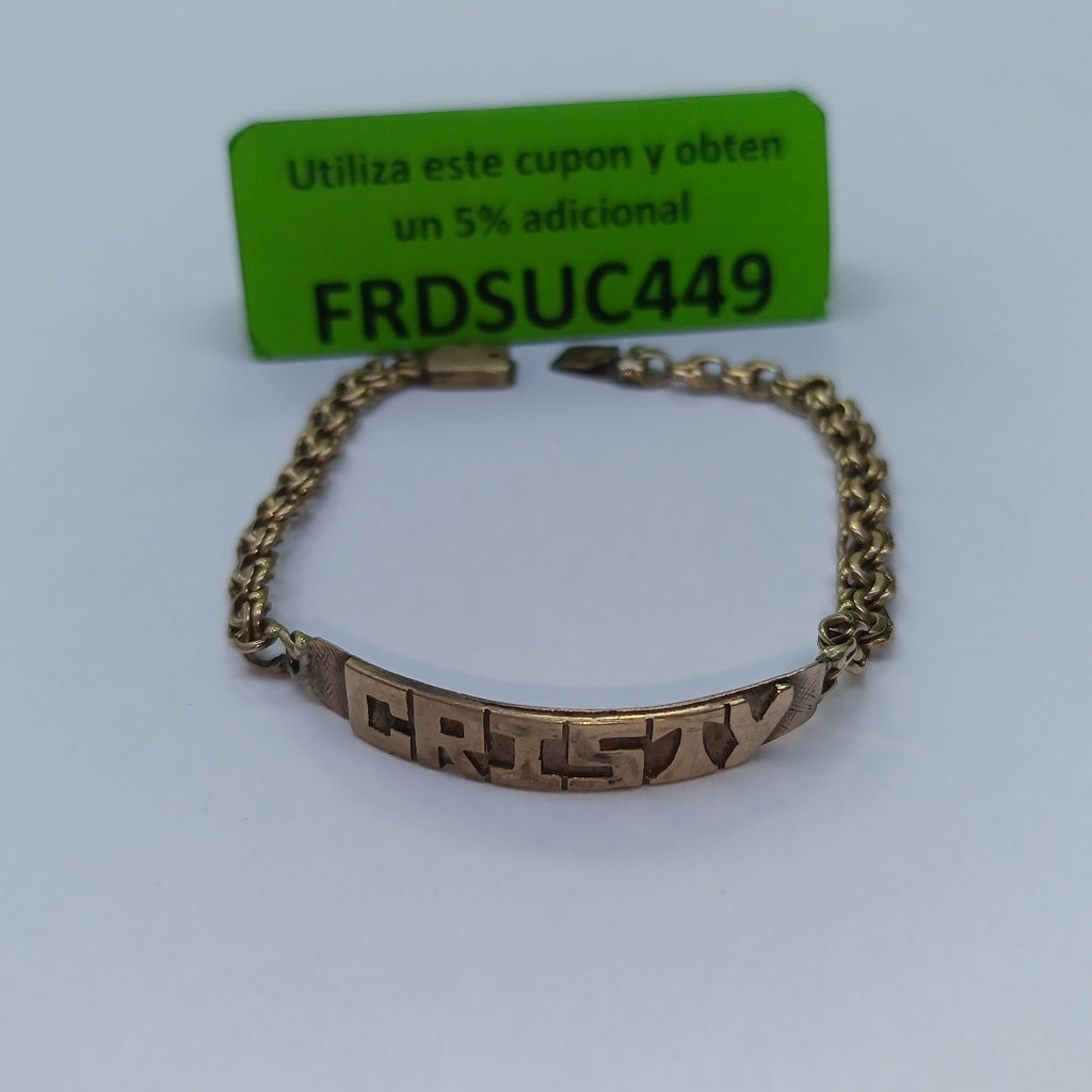 ESCLAVA ORO 10 K 7.9 GRMS (SEMINUEVO)