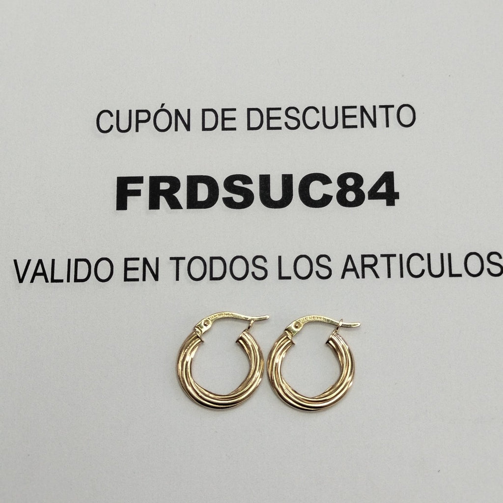 ARRACADAS ORO 14K 1.2 (NUEVO)