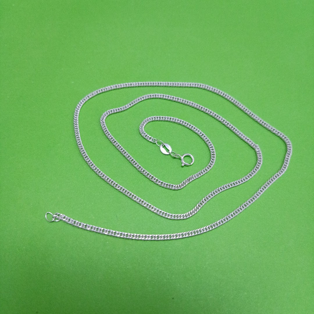 CADENA BARBADA PLATA .925 50 CM 4.22 GR (NUEVO)