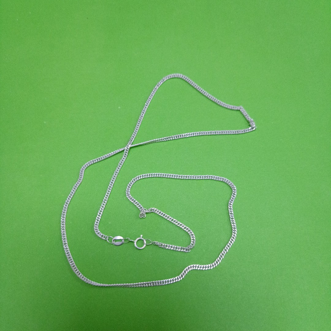CADENA BARBADA PLATA .925 50 CM 4.22 GR (NUEVO)