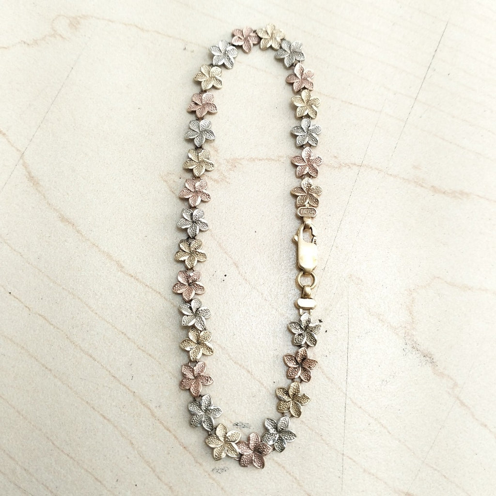 PULSERA ORO COMBINADO 14 K 6.1 GRMS (SEMINUEVO)