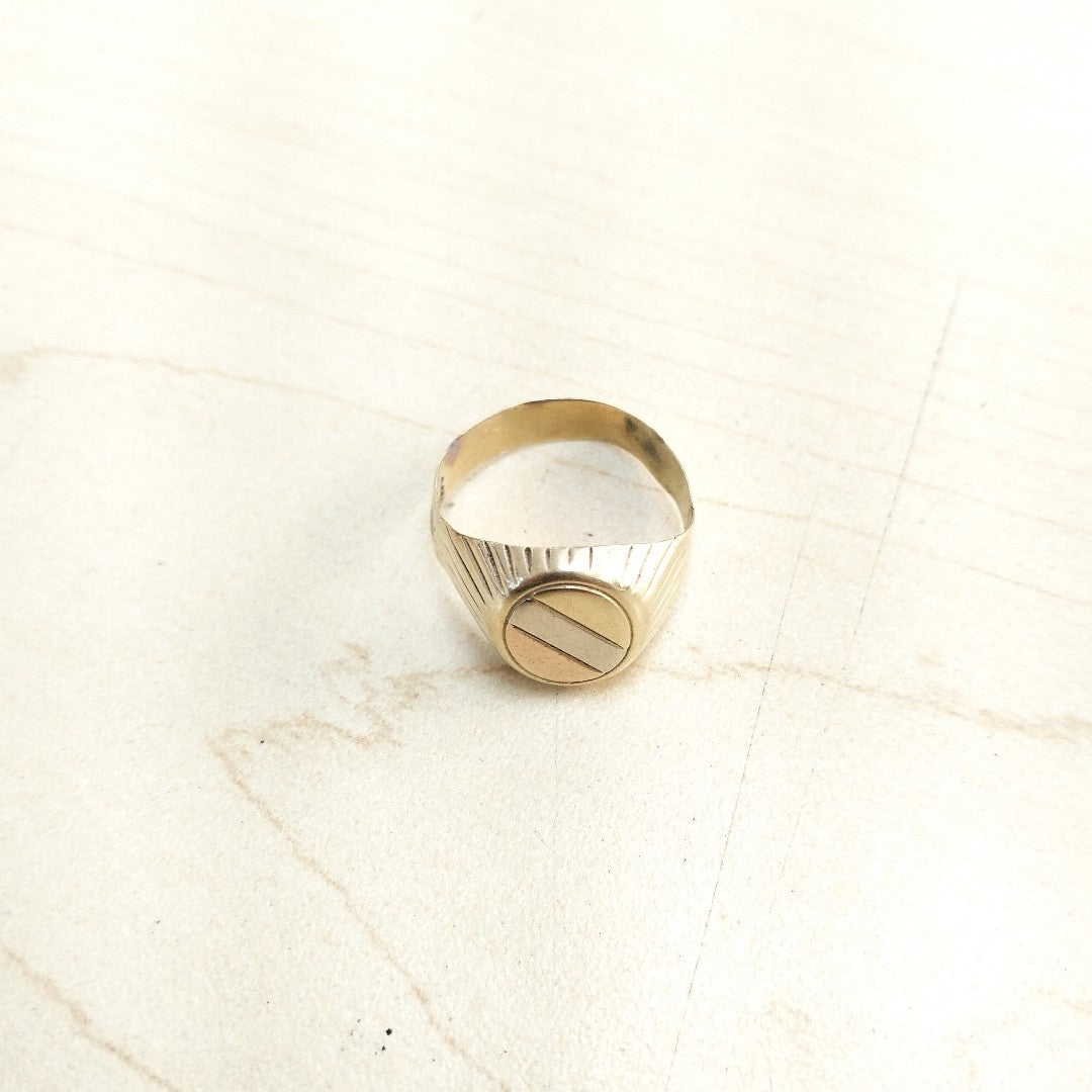 ANILLO ORO, ORO COMBINADO 10 K 4.1 GRMS (SEMINUEVO)