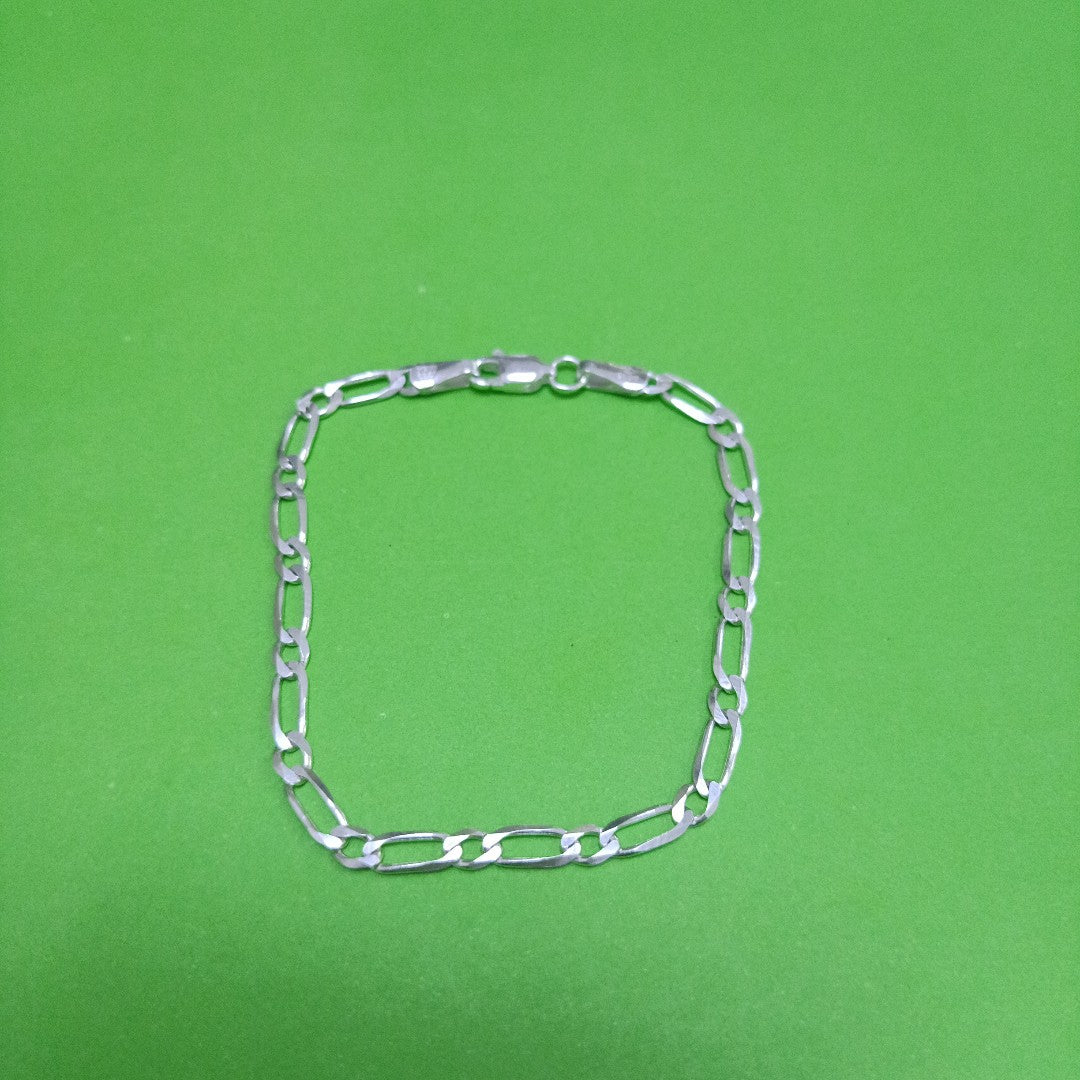 PULSERA TEJIDO 1X1 PLATA .925 18 CM 3.5 GR (NUEVO)