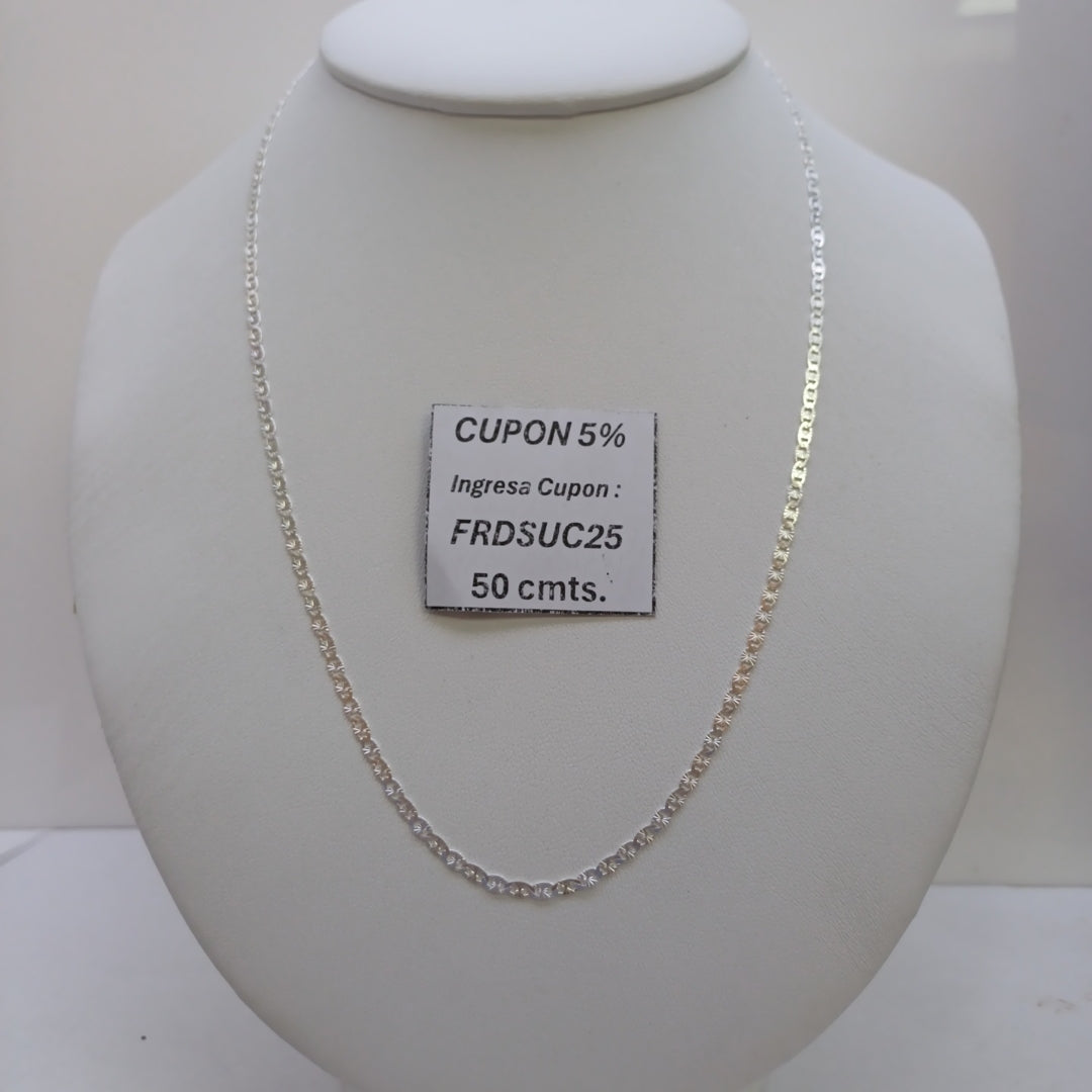 CADENA GUCHI PLATA .925 50 CM 3.52 GR (NUEVO)