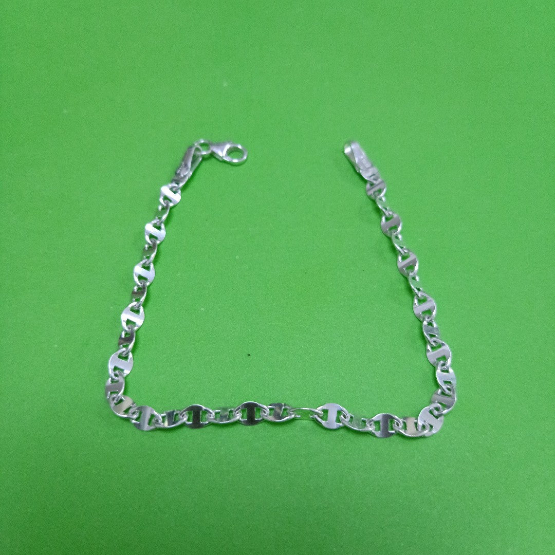 PULSERA TEJIDO ESPECIAL PLATA .925 18 CM 3.3 GR (NUEVO)