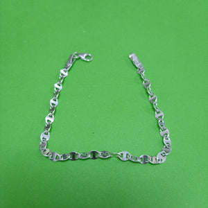 PULSERA TEJIDO ESPECIAL PLATA .925 18 CM 3.3 GR (NUEVO)