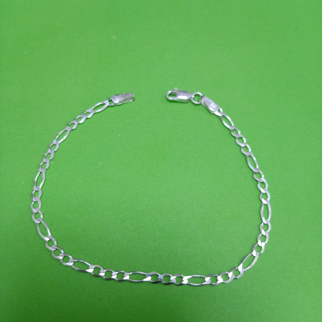 PULSERA TEJIDO 3X1 PLATA .925 21 CM 3.2 GR (NUEVO)