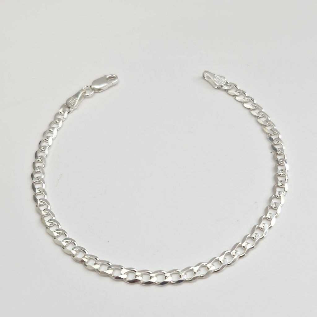 PULSERA BARBADA PLATA .925 18 CM 3.93 GR (NUEVO)