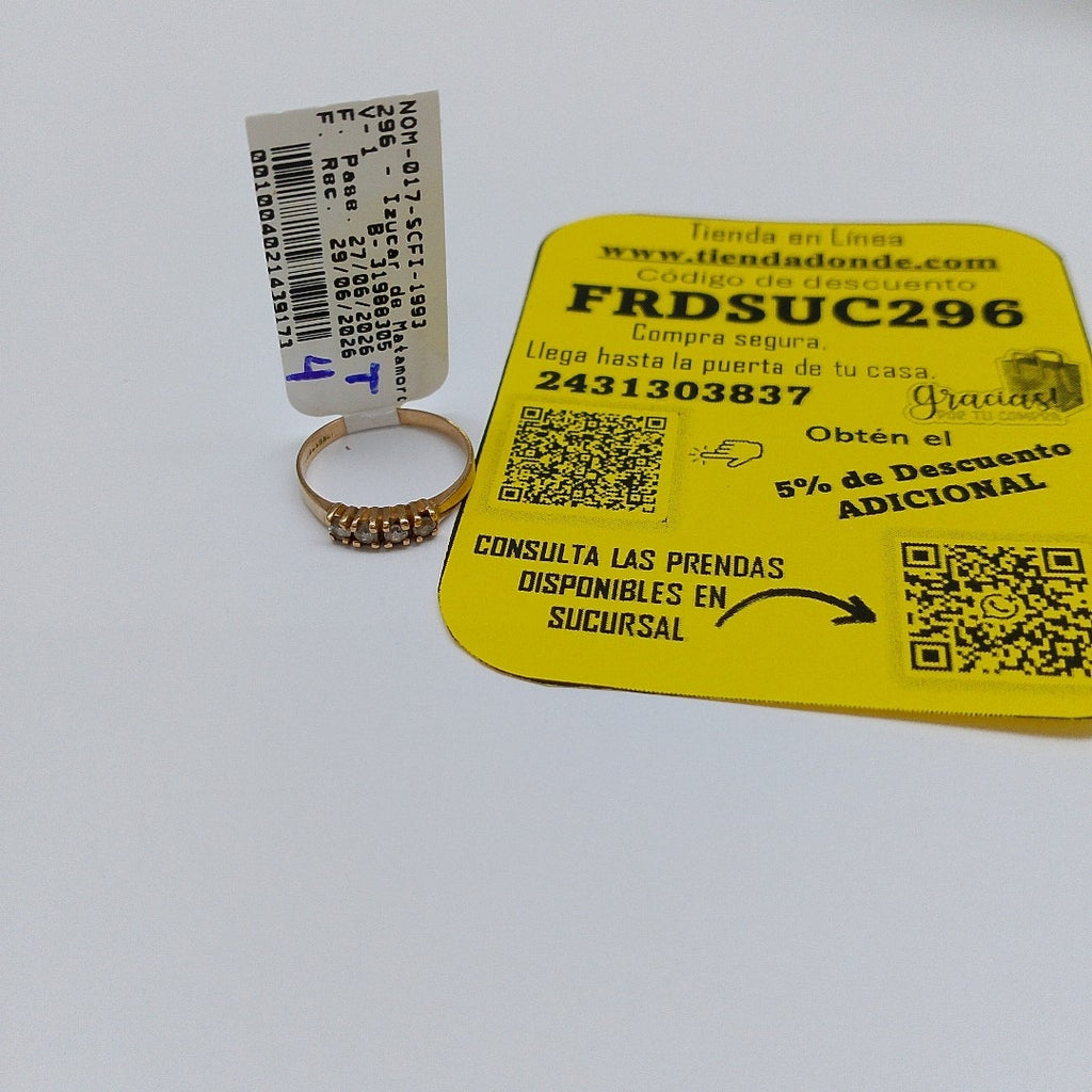 ANILLO ORO 10 K 0,90 GRMS (SEMINUEVO)