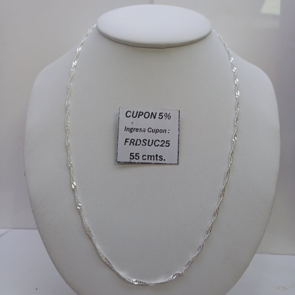 CADENA MEDIO TZL PLATA .925 55 CM 4.12 GR (NUEVO)