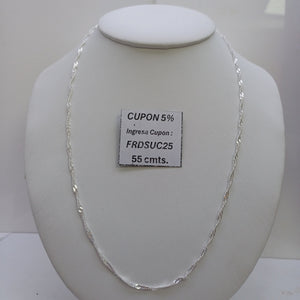 CADENA MEDIO TZL PLATA .925 55 CM 4.12 GR (NUEVO)