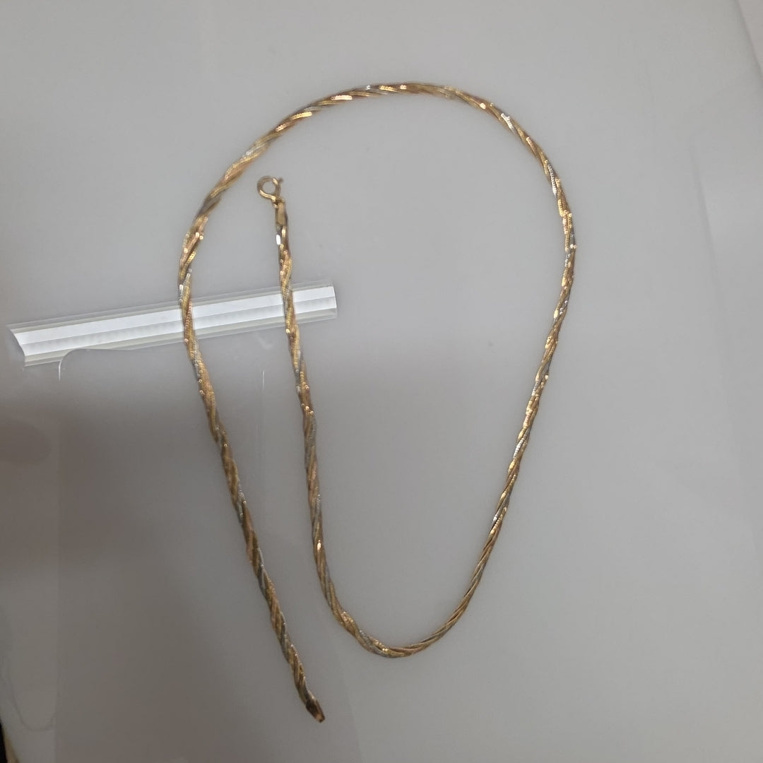 CADENA ORO COMBINADO 14 K 4.1 GRMS (SEMINUEVO)
