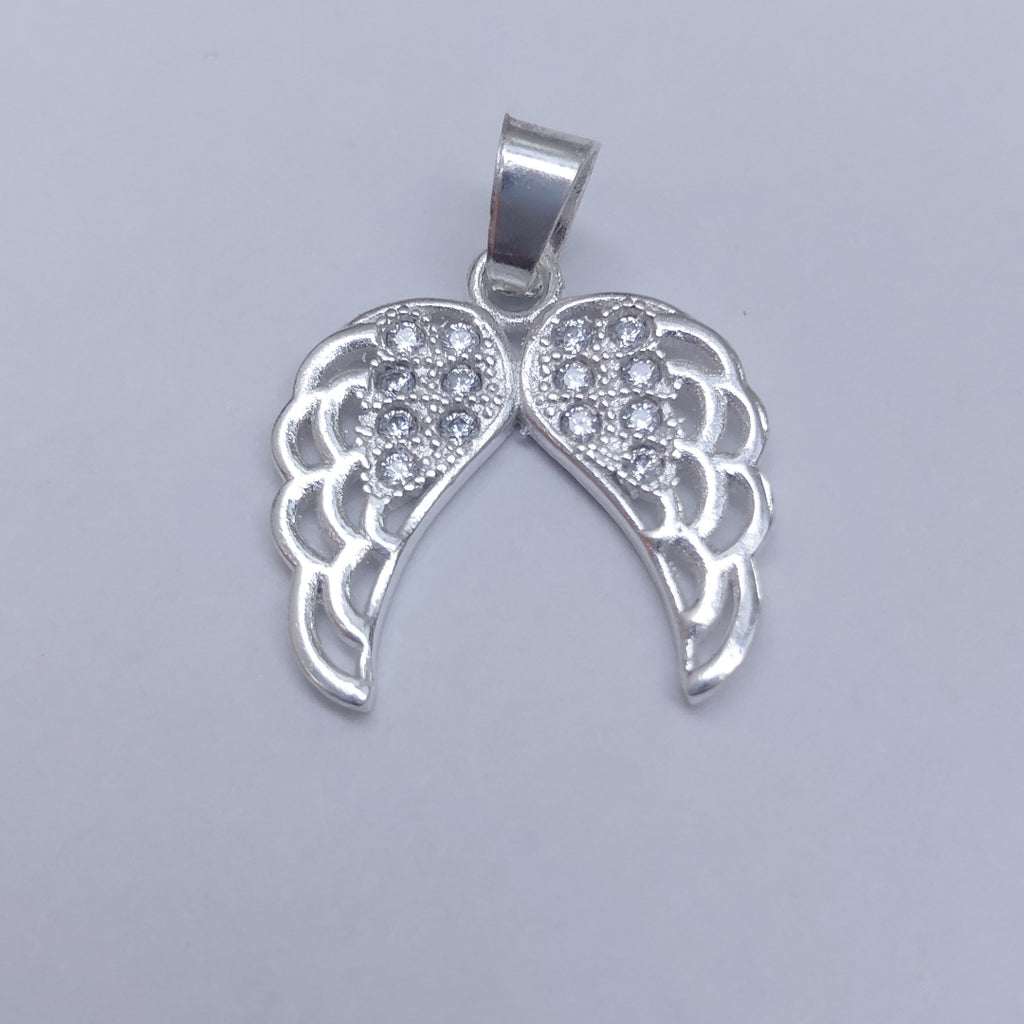 DIJE ALAS C/CIRCONIAS PLATA .925 2.3 GR (NUEVO)