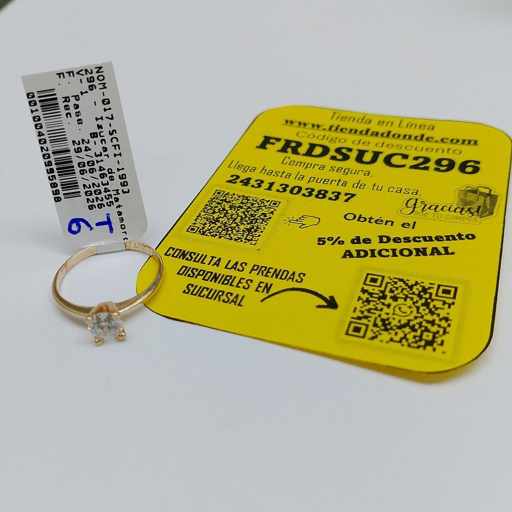 ANILLITO ORO 14 K 1.3 GRMS (SEMINUEVO)