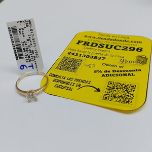 ANILLITO ORO 14 K 1.3 GRMS (SEMINUEVO)
