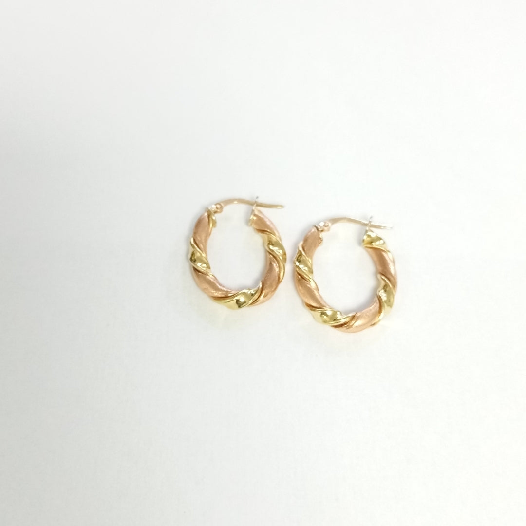 ARRACADAS PAR ORO 14 K 3.5 GRMS (SEMINUEVO)