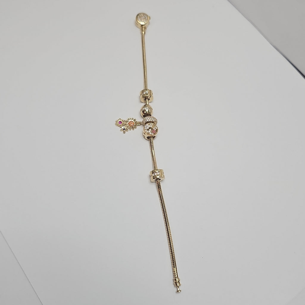 PULSERA CHARM ORO 14K 15.8 (NUEVO)