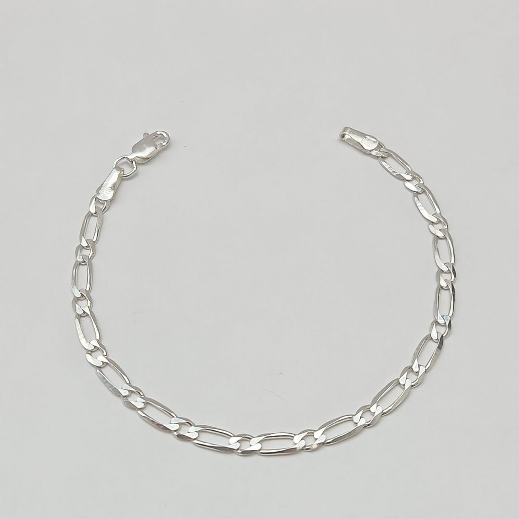 PULSERA TEJIDO 1X1 PLATA .925 18 CM 3.5 GR (NUEVO)
