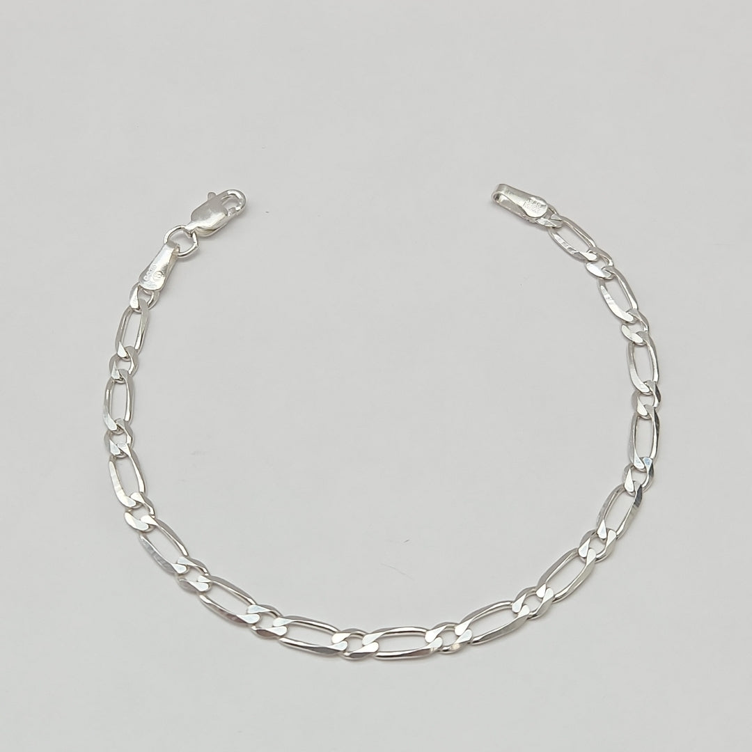 PULSERA TEJIDO 1X1 PLATA .925 18 CM 3.5 GR (NUEVO)