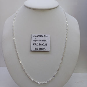 CADENA MEDIO TZL PLATA .925 55 CM 4.12 GR (NUEVO)