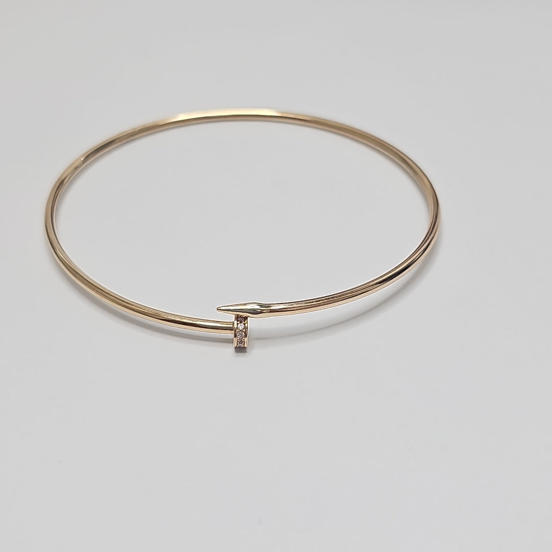 PULSERA CLAVO ORO 14K 2.9 (NUEVO)