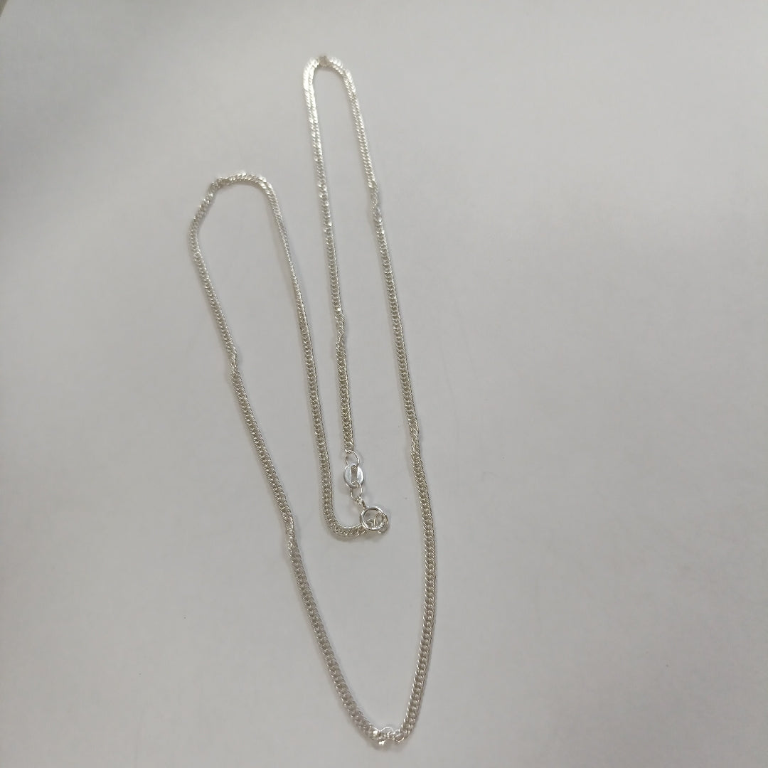 CADENA BARBADA PLATA .925 50 CM 4.12 GR (NUEVO)