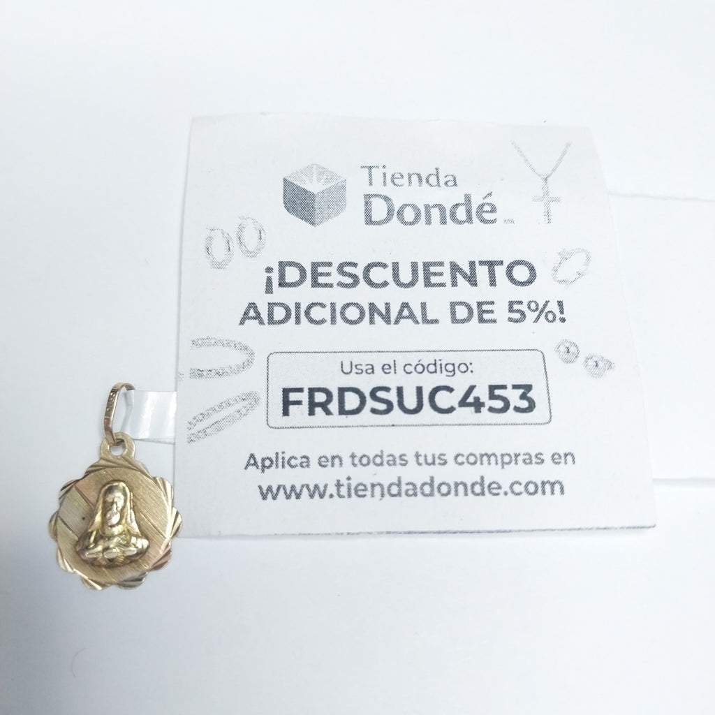 MEDALLA RELIGIOSA ORO 10 K 0,70 GRMS (SEMINUEVO)