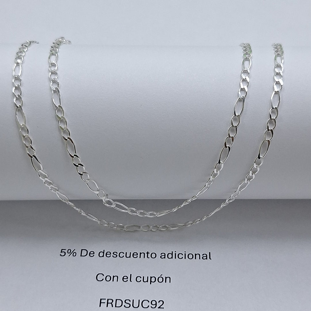 CADENA 3X1 PLATA .925 60 CM 4.62 GR (NUEVO)