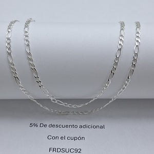 CADENA 3X1 PLATA .925 60 CM 4.62 GR (NUEVO)