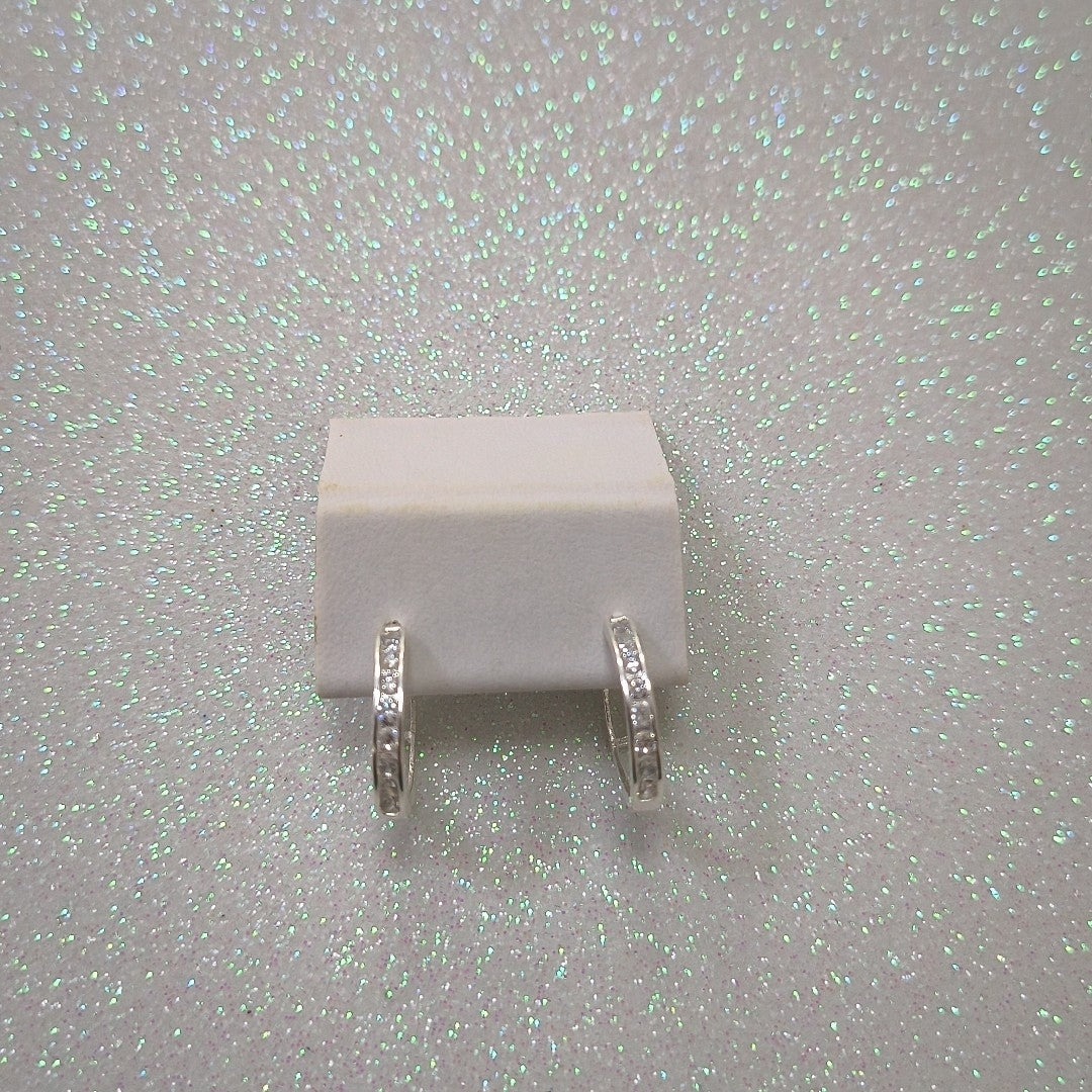 ARRACADAS C/CIRCONIAS PLATA .925 2.1 GR (NUEVO)
