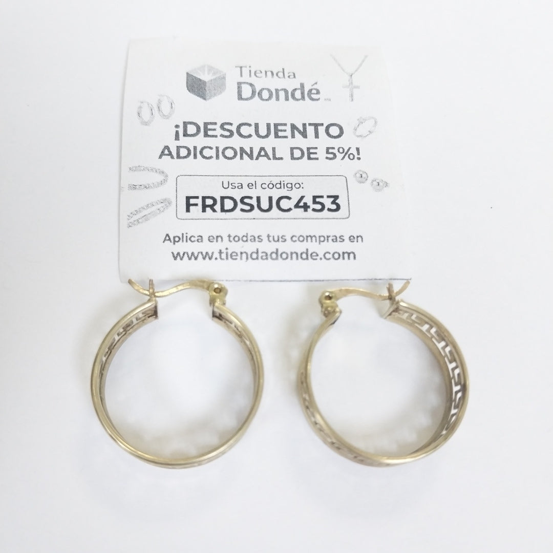 ARRACADAS PAR ORO 10 K 4.8 GRMS (SEMINUEVO)