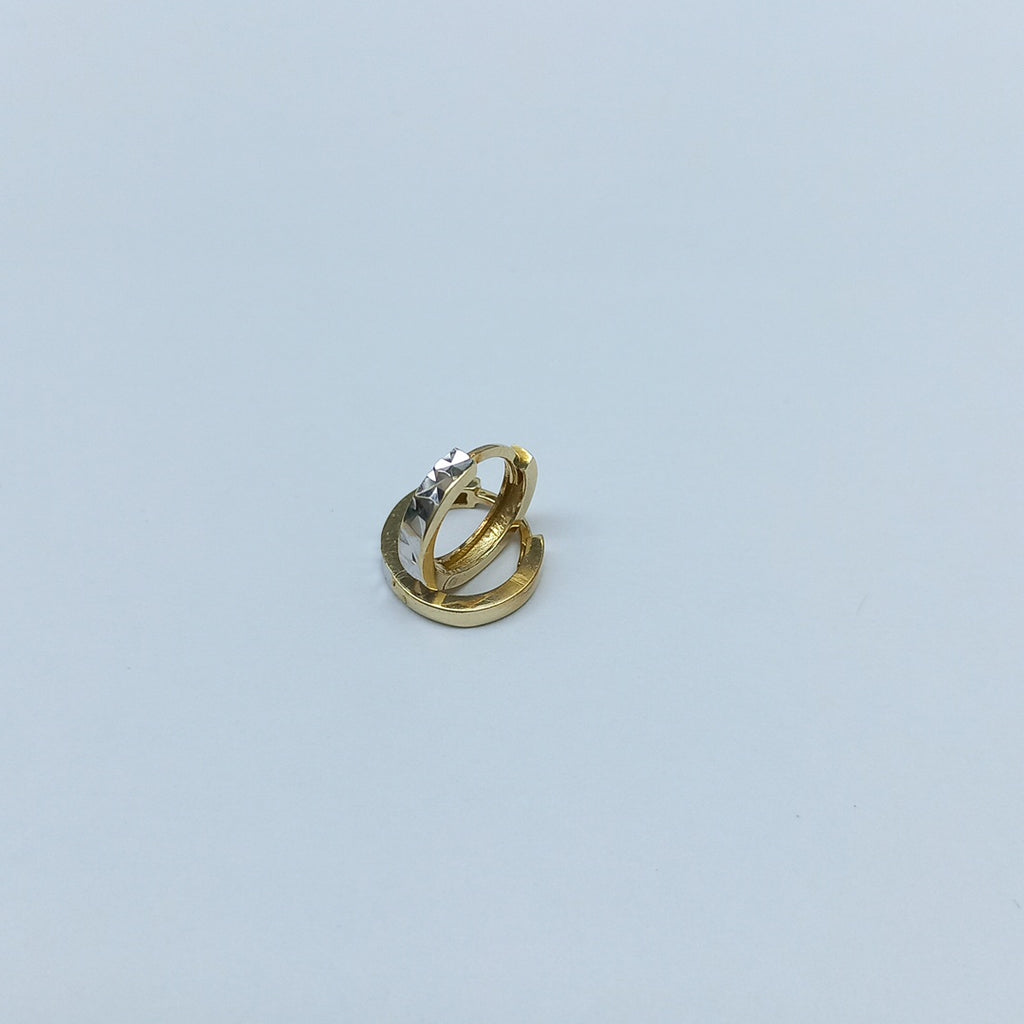 ARRACADAS PAR ORO,ORO BLANCO 10 K 1,00 GRMS (SEMINUEVO)