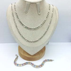 CADENA, PULSERA PLATA 46.2 GRMS (SEMINUEVO)