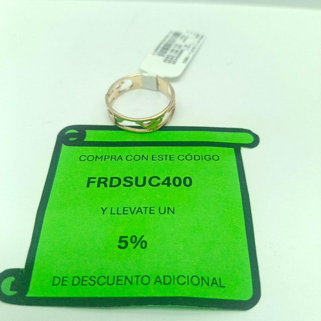 ANILLO ORO 10 K 2.5 GRMS (SEMINUEVO)