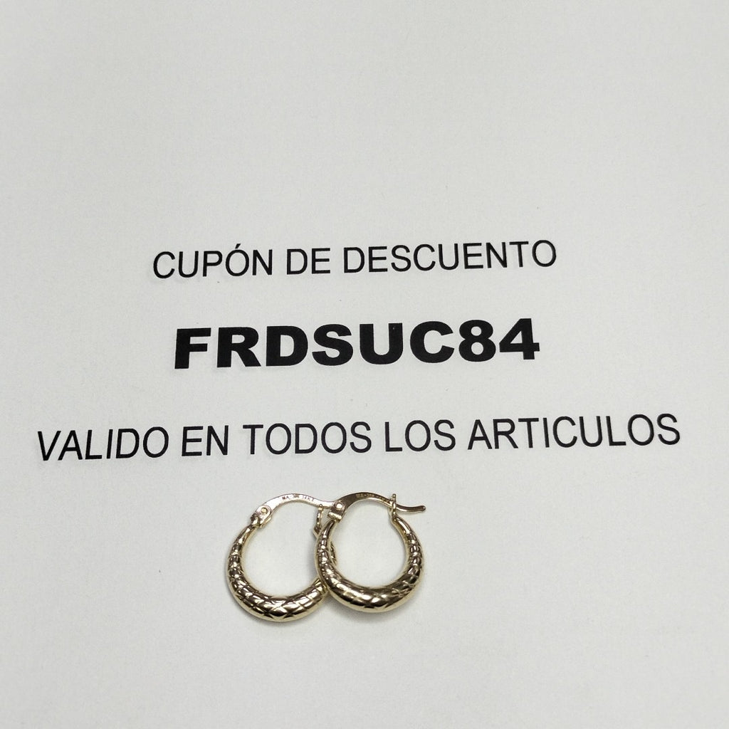 ARRACADAS ORO 14K 1.1 (NUEVO)