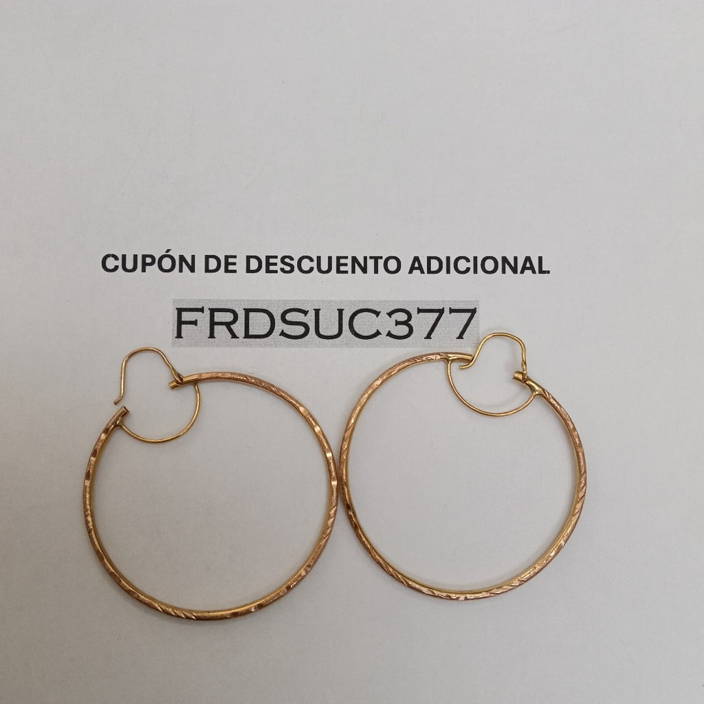 ARRACADAS PAR ORO 8 K 4.6 GRMS (SEMINUEVO)