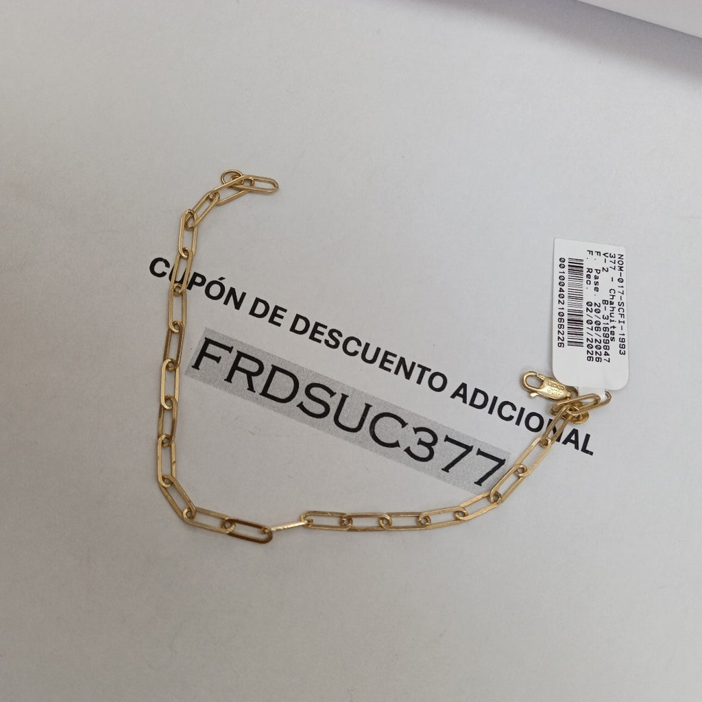 PULSERA ORO 14 K 3.6 GRMS (SEMINUEVO)