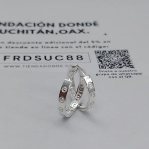 ARETES ARRACADAS FIG TORNILLOS PLATA .925 2.63 GR (NUEVO)