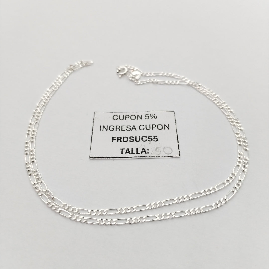 CADENA 3X1 PLATA .925 50 CM 3.02 GR (NUEVO)