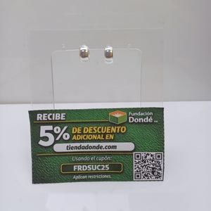 HUGGIES PLATA .925 2.1 GR (NUEVO)
