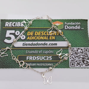 PULSERA TEJIDO ESPECIAL PLATA .925 18 CM 2.8 GR (NUEVO)