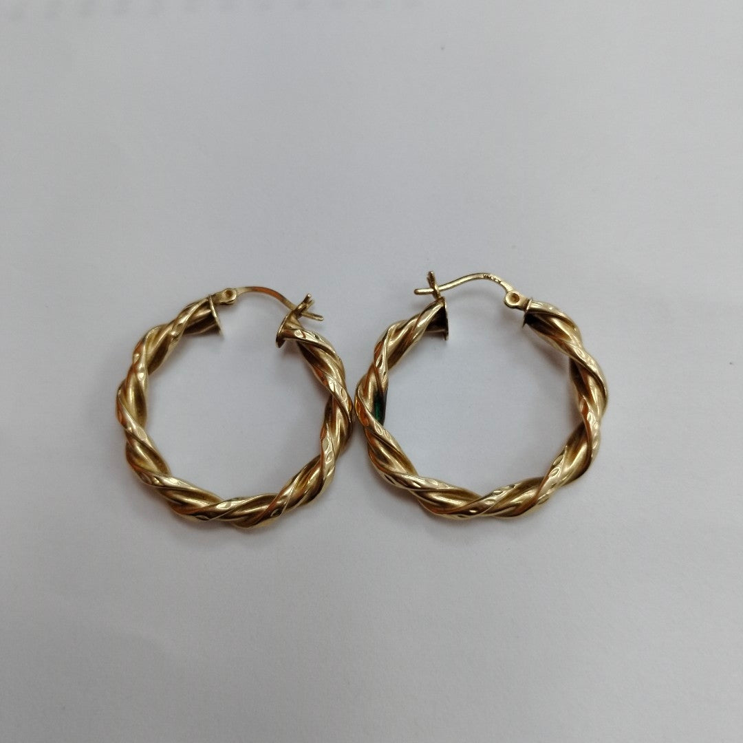 ARRACADAS PAR ORO 14 K 3.9 GRMS (SEMINUEVO)