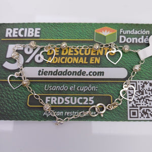 PULSERA TEJIDO ESPECIAL PLATA .925 18 CM 2.7 GR (NUEVO)