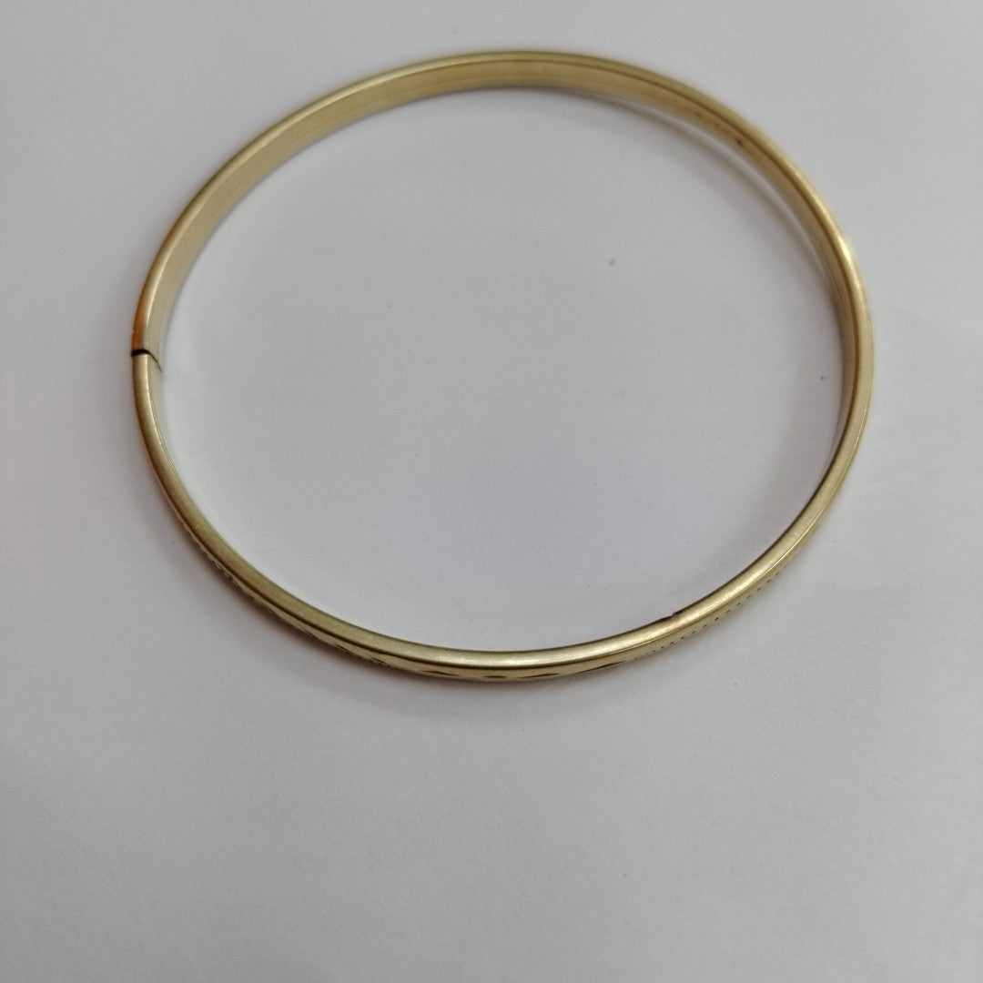PULSERA RIGIDA ORO 10 K 4.9 GRMS (SEMINUEVO)