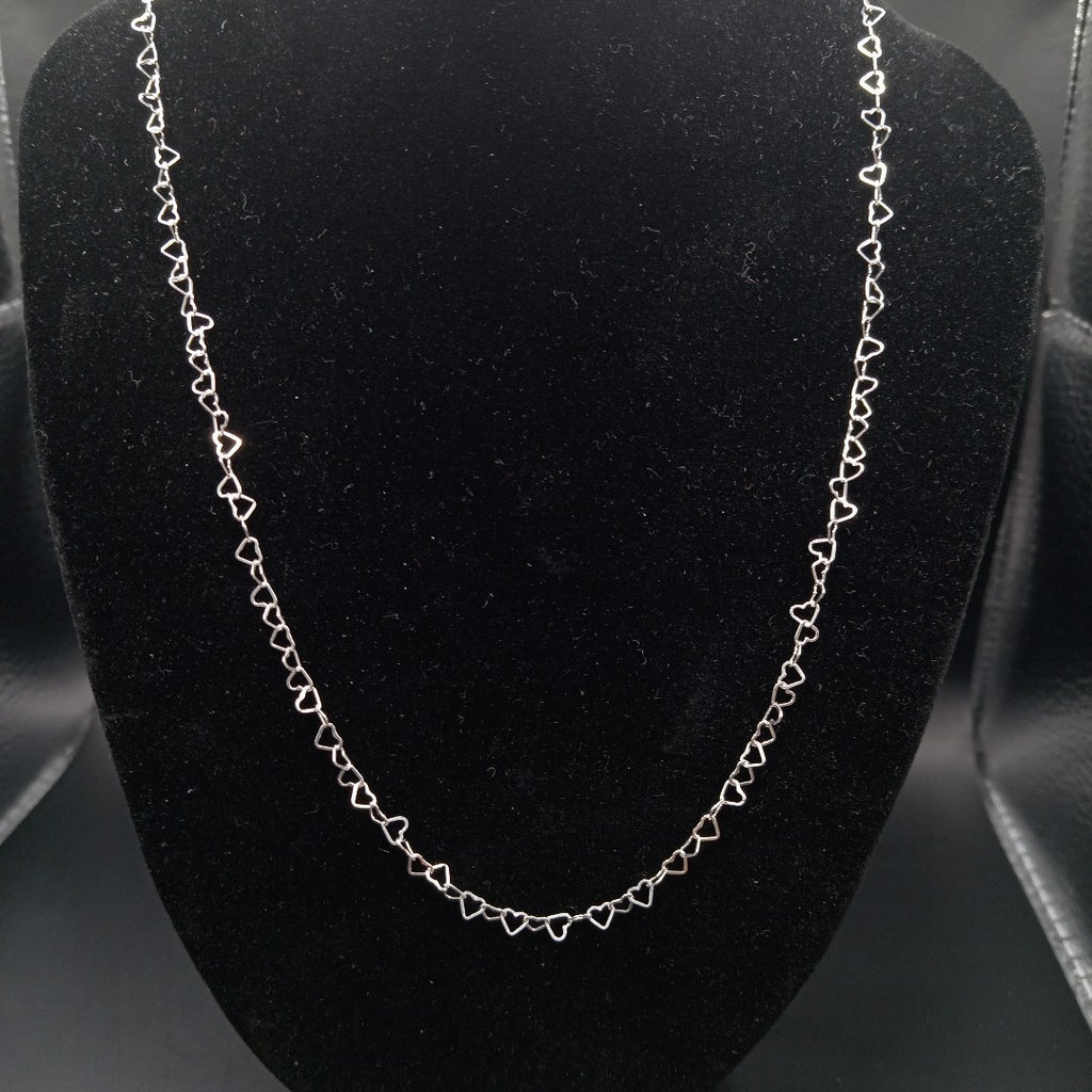 CADENA CORAZONES PLATA .925 50 CM 2.52 GR (NUEVO)