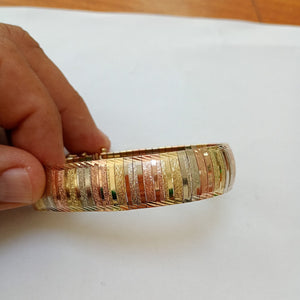 PULSERA ORO COMBINADO 14 K 21.9 GRMS (SEMINUEVO)