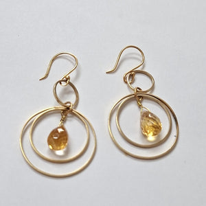 ARETES PAR ORO 14 K 4,80 GRMS (SEMINUEVO)