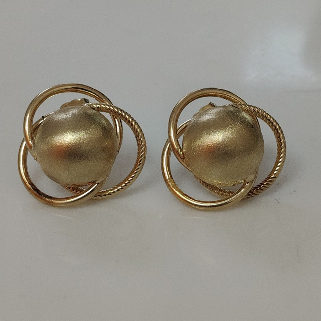 BROQUELES PAR ORO 14 K 2,30 GRMS (SEMINUEVO)